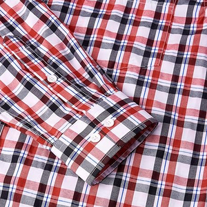 Camisas Casuales de Franela Transpirable de Alta Calidad para Hombre / Camisas de Algodón/Poliéster con Cierre Personalizado, Venta Caliente, con OEM ODM - Product Image 6