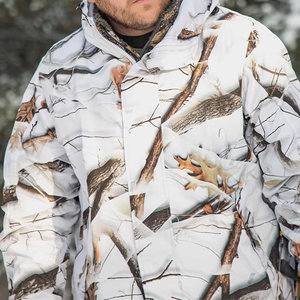 Veste de chasse réversible unisexe haut de gamme en softshell imprimé, 100 % polyester, coupe-vent et imperméable, pour la vente en gros - Product Image 6