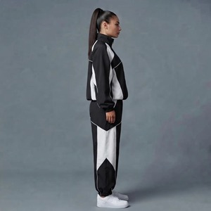 Hot Sale Customized New High Quality <b>Women</b> Windbreaker Tracksuit Zip Me up Panels <b>Jogger</b> Pant Nylon Windbreaker <b>Sets</b> - Product Image 5