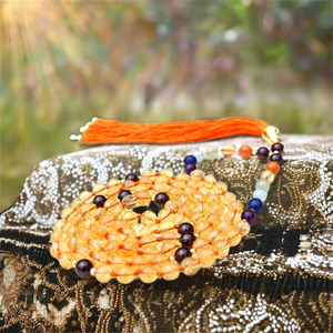 จักระ pulsera เครื่องประดับโยคะ7ชิ้นทำด้วยมือ108อินเดียลูกปัดมาลาควอตซ์ศิลปินผู้มีส่วนร่วมในฮินดู - Product Image 1