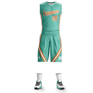 Uniformes de Baloncesto Personalizados al por Mayor para Hombre - 100% Poliéster, Impresión Digital, Secado Rápido, Transpirables - Product Image 4
