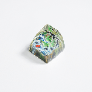 Keycaps Mystiques Anime, Keycaps Artisanaux Personnalisés, Keycaps Anime Mignons, Keycaps Verts, Ensemble de Keycaps, Keycaps en Résine - Product Image 5