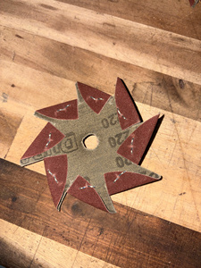 Disque de ponçage abrasif flexible en forme d'étoile, dureté moyenne, OEM pour le polissage du bois et du métal - Product Image 5