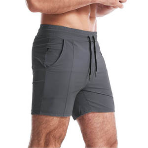 Shorts de sport décontractés pour hommes, séchage rapide, respirants, en toile, pour la gym et la course, taille élastique, vente en gros - Product Image 4