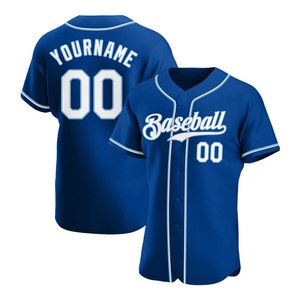 Sublimation Design Baseball Jersey Own Team Player Name Short Sleeve Full <b>Button</b> Custom Softball Shirt Low MOQ Supplier - Product Image 4