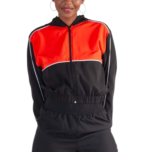 Ensemble de survêtement deux pièces pour homme personnalisé : short et veste zippée en polyester coupe-vent - Product Image 3