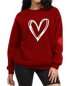 Sudadera Personalizada con Cuello Redondo, Sudadera de Alta Calidad con Logotipo Bordado e Impreso, Sudadera Extra Grande de Algodón para Mujer - Product Image 6