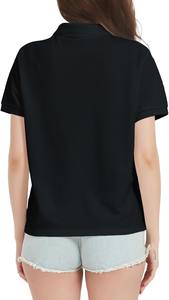 <b>Women</b> Office <b>Polo</b> T <b>Shirt</b> Custom Logo Corporate Uniform Premium Cotton Short Sleeve Workwear OEM/ODM Wholesale - Product Image 5