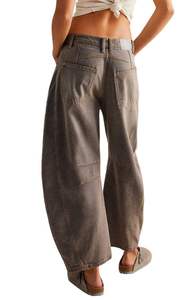 MEESAM LEATHER HOSIERY Unisex 100% Cotton Quick Dry High Waist Heavyweight Vintage Regular Fit Straight <b>Denim</b> Jeans Embossed - Product Image 4