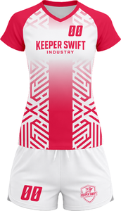 Tenue de volley-ball SpikeStorm Pro AeroSpike Elite, kit de volley-ball ThunderHit Premium, 100 % polyester, impression par sublimation intégrale - Product Image 2