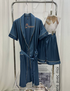 Robe de nuit douce et décontractée pour l'hiver, pour femmes et hommes, peignoir en velours corail, vêtements de maison, vêtements de nuit - Product Image 4