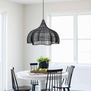 Lampe suspendue en rotin, tissée à la main, taille personnalisée, vente en gros, directement de l'usine, fabricant vietnamien - Product Image 2