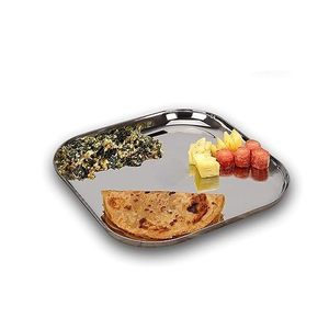 Stainless Steel Laser Cut Partition Plate <b>Tray</b> and <b>Dinner</b> Plate Modern Design Dishwasher Safe Eco-Friendly - Product Image 4