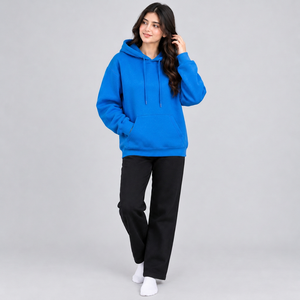 Sweat-shirt à capuche pour femme avec strass, détails en cristal décoratifs, coupe classique, molleton doux, manches longues, design personnalisé - Product Image 3