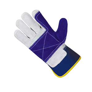 New Trending Product Customized Color Cowhide Leather Safety Working <b>Gloves</b> Anti-Impact Industry Work Waterproof Rigger <b>Gloves</b> - Product Image 6