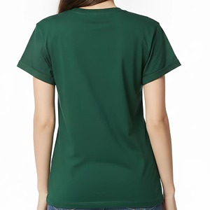 T-shirt décontracté 100 % coton pour femme, col rond, épaules tombantes, manches longues, effet délavé, coupe régulière, respirant, séchage rapide, vente en gros - Product Image 2