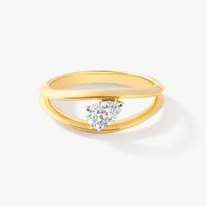แหวนเพชรทรงลูกแพร์ CVD เพาะเลี้ยงในห้องปฏิบัติการ 1 กะรัต ทองคำ 14K สีเหลือง ได้รับการรับรองจาก IGI ระดับ VS1 สี FG หรูหราสำหรับผู้หญิง แหวนหมั้น แหวนแต่งงาน น้ำหนัก 2 กรัม - Product Image 5