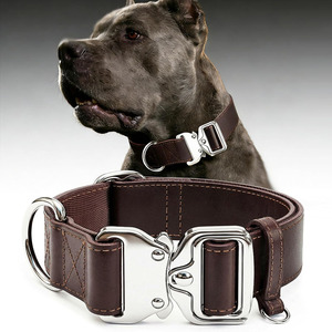 Collares para perros hechos a mano en Pakistán, de cuero trenzado, accesorio ideal para perros activos y actividades al aire libre a bajo precio. - Product Image 4