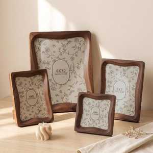 Brown Photo <b>Frame</b> Solid Wood Home Decoration <b>Wall</b> Art <b>Frame</b> Custom Rectangle Standing Modern <b>Picture</b> Home Interiors Photos <b>Frame</b> - Product Image 1