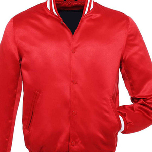 Veste en satin décontractée pour homme, hiver, polyester, boutons décoratifs, tissu satiné, manches longues, en vente - Product Image 6