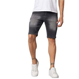2025 sur mesure hommes décontracté coton jean Shorts nouveau Style solide motif couleur personnalisée taille moyenne genou fait Pakistan à vendre - Product Image 1