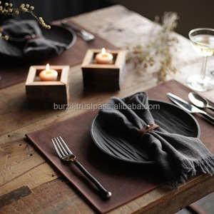 Premium Leather Placemat for Restaurant Dining Table <b>Non</b> <b>Slip</b> Heat Resistant Washable Smell Proof Heavy Duty Comfortable - Product Image 6