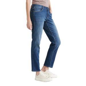 Pantalones vaqueros holgados de mezclilla de la mejor calidad para mujer, jeans de cintura alta, de algodón, ajustados, casuales, de diseño sencillo para mujer. - Product Image 3
