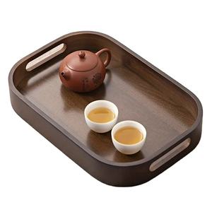Bandeja de Servir Rectangular de Madera Natural Ecológica, Apta para Lavavajillas, Personalizable, con el Mejor Diseño, para Hogar, Hotel, Té y Café - Product Image 1