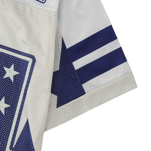 Nouveau style de maillot de football sublimé, personnalisable avec le nom et le numéro de l'équipe, col en V, maillot de football américain en mesh pour adultes - Product Image 4