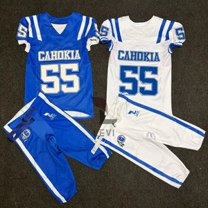 Conjunto de Uniforme de Fútbol Americano Personalizado para Hombre, Incluye Camiseta y Pantalones, 100% Poliéster - Product Image 3