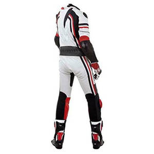 2026 Unisex Vendetta Rindsleder/Känguruleder MotoCp Renn-/Fahr-Einteiler Motorrad-Lederanzug für Herbst, Winddicht - Product Image 2
