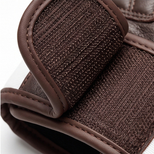 Gants de musculation en cuir à demi-doigts avec support de poignet, respirants, fermeture auto-agrippante, unisexes, pour entraînement de force et gym - Product Image 5