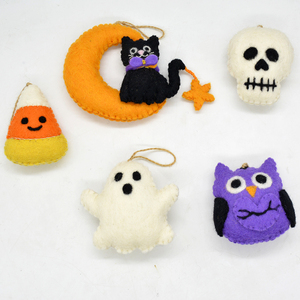 Juego de Adornos de Fieltro de Lana Hechos a Mano para Halloween, Decoración para el Hogar, Fiestas y Árboles - Product Image 5