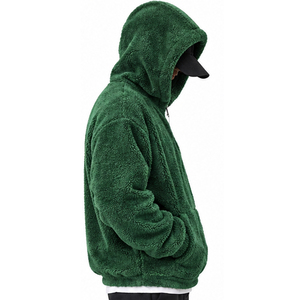 Men Women <b>Sherpa</b> <b>Fleece</b> Hoodie Custom Winter Warm Plush Pullover Hooded Sweatshirt Soft Casual Outdoor Fashion Streetwear Outfit - Product Image 3