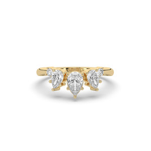Anillo de Compromiso de Plata de Ley 925 con Diamante Cultivado en Laboratorio de Corte Pera de 1.9 Ct, Certificación IGI, Estilo Lujoso y Ligero para Mujer - Product Image 5
