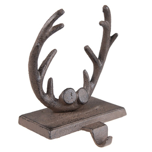 Supports de chaussettes de Noël en métal robuste pour cheminée, avec paillettes vertes antidérapantes, pour décorations de Noël - Product Image 6