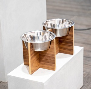 Nouveauté - Vente flash - Bol à chien en bois personnalisé - Bol pour animaux de compagnie en bois de luxe de qualité supérieure - Bol double pour l'alimentation des animaux - Product Image 1