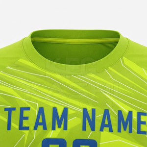 Maillot de football pour homme, impression personnalisée, manches courtes, 100% polyester, léger, séchage rapide, vêtements de sport, utilisation durable, directement de l'usine - Product Image 4