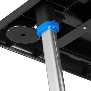 Support de vélo multifonctionnel pliable et mobile pour cyclistes, avec roues verrouillables, antidérapant et multi-emplacements, compatible vélo d'entraînement et tapis de course - Product Image 3