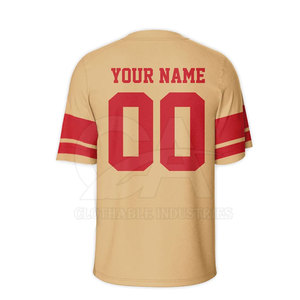 Proveedor de camisetas de fútbol americano de secado rápido, en stock, camisetas de fútbol americano en blanco o con impresión personalizada. - Product Image 2