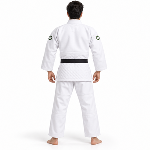 Uniforme de Judo IJF Premium, Algodón Pesado de Doble Tejido, Pantalones Reforzados en las Rodillas, Antibacteriano, Absorbe la Humedad, Personalizado - Product Image 3