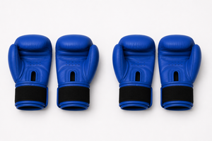 Guantes de Boxeo Azules Portátiles Profesionales Dumela International, Cuero Genuino, Personalizables, Alta Calidad, Entrenamiento Vertical - Product Image 2
