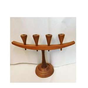 Portavelas de madera artesanal para bodas, eventos festivos, fiestas y regalos. Moderno candelabro para el hogar, restaurantes y mesas. - Product Image 1