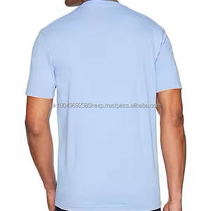 T-shirt 100% polyester, sur mesure, en gros, taille personnalisée, tissu tricoté uni, col en V surdimensionné, respirant, séchage rapide, 260g - Product Image 4