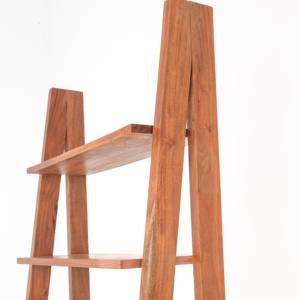 Étagères à livres en bois Vandana Altis Cresta, design moderne minimaliste en bois massif, meubles de rangement - Product Image 6