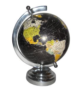 Globe Globes d'artisanat en aluminium de luxe Article d'artisanat indien Article de cadeau décoratif pour la maison Article de bureau design antique de haute qualité - Product Image 4