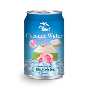 330ml d'eau de noix de coco avec saveur de rose fournisseur de gros marque privée OEM ODM - Product Image 1