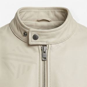 Veste en cuir pour homme NAI-0473A, style motard, vêtement de moto, vêtements de protection pour la conduite, couleur personnalisable - Product Image 4