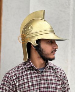 Casco de Gladiador Iron Thraex, Chapado en Oro, Pulido, Auténtica Armadura Romana para Reenactment, Cosplay y Exhibición, Navidad, Halloween - Product Image 5