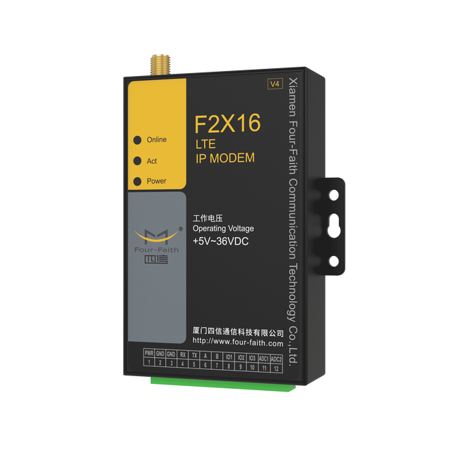 Four-Faith 4G LTE Modem F2X16 V4 with RS-232 Interface
